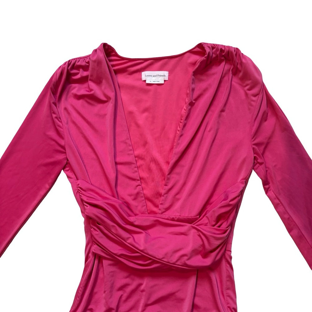 Lovers and Friends Anya Bodysuit - Hot Pink, Sz XS - Picture 9 of 14